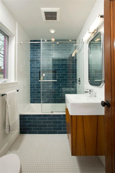 Before long, the utility of subway a modern take on the iconic classic, beveled subway tile brings retro style to your space. 44 Modern Shower Tile Ideas and Designs for 2020 ...