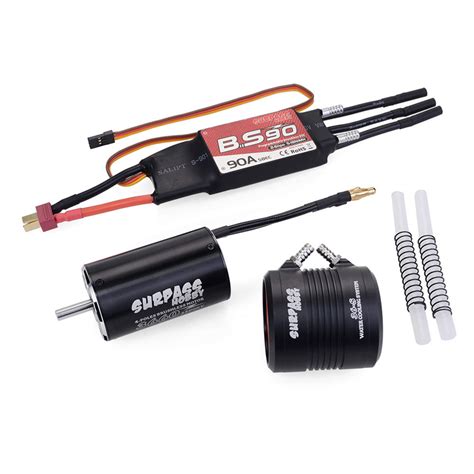 sobrepasar hobby 3660 3500kv motor sin escobillas 90a esc 36 s chaqueta de refrigeración por