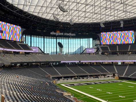 Raiders Allegiant Stadium Video Boards Light Up In Las Vegas Las