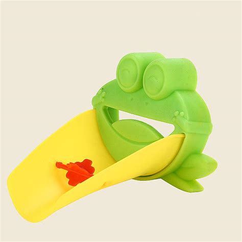 2020 New Cute Frog Bathroom Sink Faucet Chute Extender Children Kids