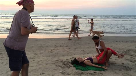 Thai Massage On The Beach Goa India Youtube