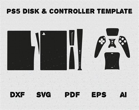 Ps5 Bundle Skin Template Ps5 Controller Playstation 5 Disk Version