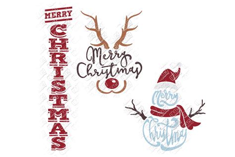 Merry Christmas SVG Bundle in SVG, DXF, PNG, EPS, JPEG