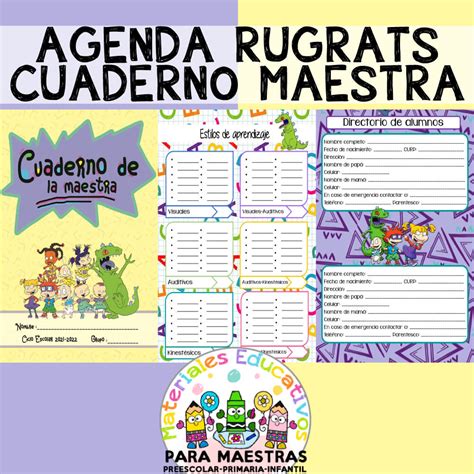 Agenda Rugrats Cuaderno De La Maestra Materiales Educativos Para Maestras
