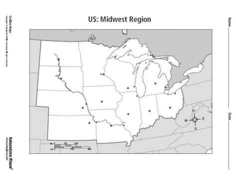 Blank Map Of Midwest States Printable Map