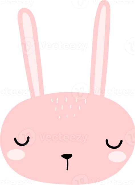 Cute Rabbit Head Cartoon Element 10792536 Png