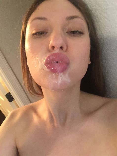 Facial Selfie Cum On Tongue