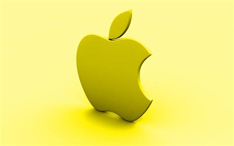 Yellow Apple Logo Wallpapers Top Free Yellow Apple Logo Backgrounds