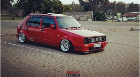 Red Volkswagen Golf Mk1 Station Wagon