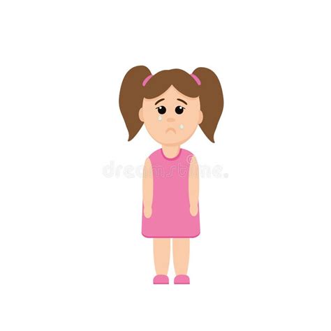 Little Girl Crying Tears Stock Illustrations 503 Little Girl Crying
