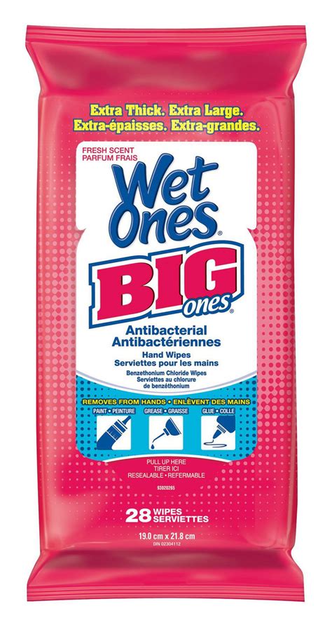 Wet Ones Big Ones Antibacterial Fresh Scented Hand Wet Wipes Walmart