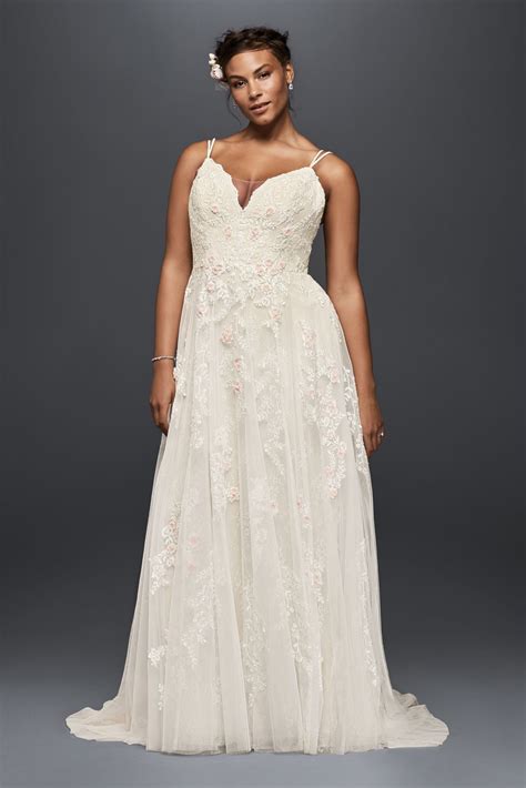 Https://tommynaija.com/wedding/a Line Spaghetti Strap Wedding Dress With Lace Davids Bridal