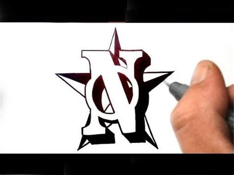 0.4 in / 1 cm (height) this temporary tattoo is: Drawing a Letter N Tribal Tattoo Style - YouTube
