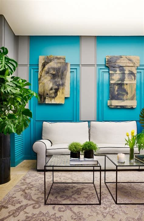 Turquoise Living Room Interiors By Color 17 Interior Decorating Ideas