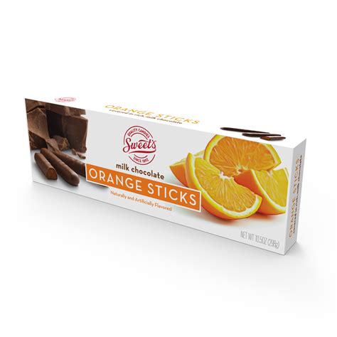 Buy Milk Chocolate Orange Sticks Pack Of 12 Sweet Candy Company