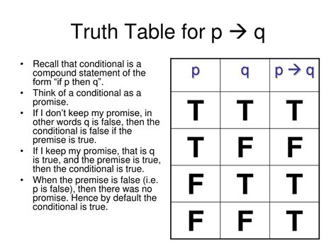 Ppt Truth Tables Powerpoint Presentation Free Download Id1486663