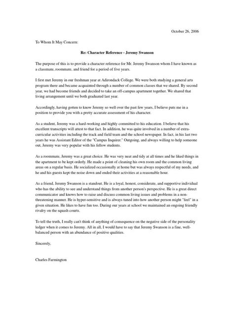 When are character reference letters necessary? Letter Of Recommendation for Friend in 2020 | Reference ...