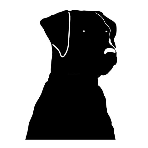 Labrador Head Decal Black Lab Head Window Sticker 3512