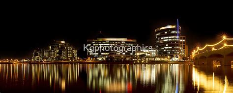Tempe Town Lake At Night By Kgphotographics Redbubble