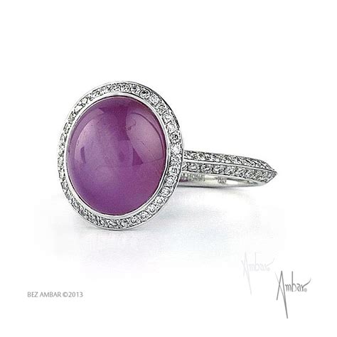 Pink Sapphire Cabochon Ring
