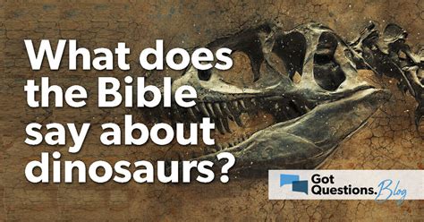 What Does The Bible Say About Dinosaurs