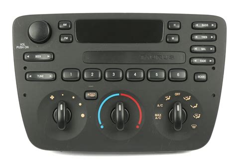 2000 Ford Taurus Am Fm Radio W Manual Air Conditioning Controls Yf1f