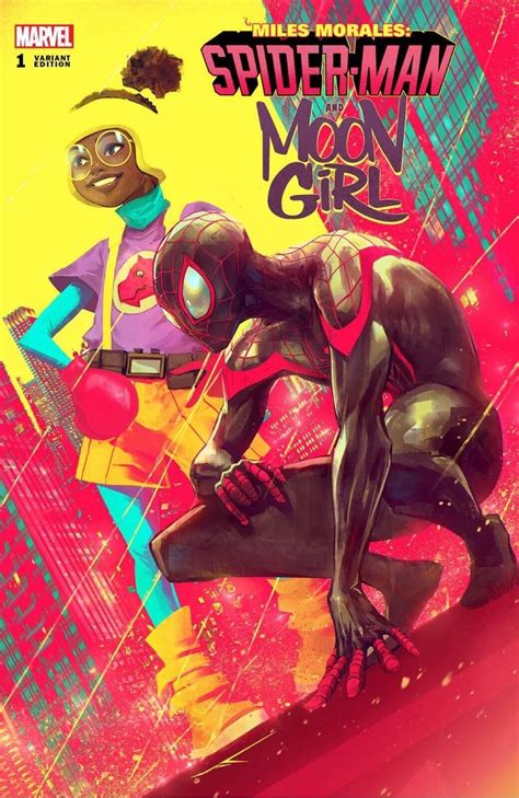 🔥🕷🌕 Miles Morales And Moon Girl 1 Ivan Tao 616 Comics Trade Dress