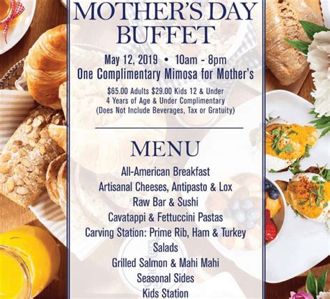 Mothers Day Brunch At Shooters Waterfront Margate