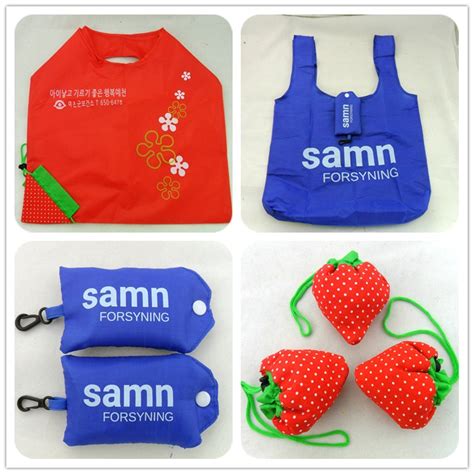 Wholesale Custom Reusable Polyester Shopping Drawstring Foldable Bag