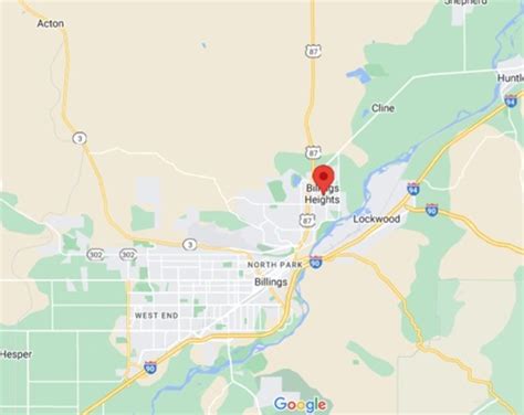 Billings Heights Montana Area Map And More