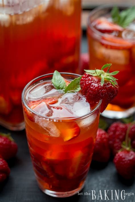 Strawberry Iced Tea Recipe Let The Baking Begin