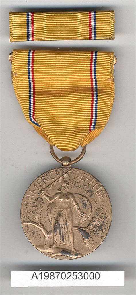 Medal American Defense Service Medal Gen Charles Yeager National