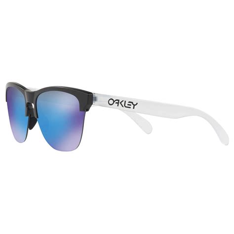 oakley oo9374 men s frogskins lite round sunglasses black mirror blue at john lewis and partners