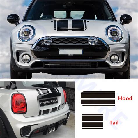 Hood Stripes Car Stickers Decals Car Styling For Mini Cooper S
