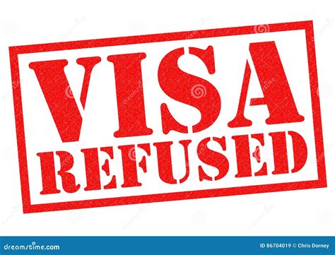 visa refused stock illustration illustration of embassy 86704019