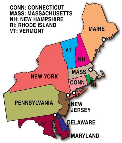 Physical Map Of Northeast Us Phyqas