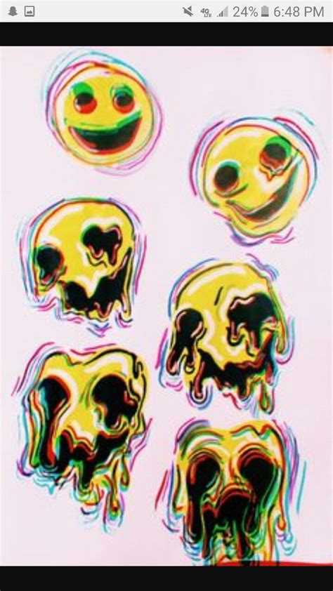 Smiley Face Trippy Wallpaper Psychedelic Art Trippy Art