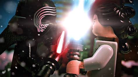 Lego Star Wars The Force Awakens Kylo Ren Vs Finn And Rey Youtube