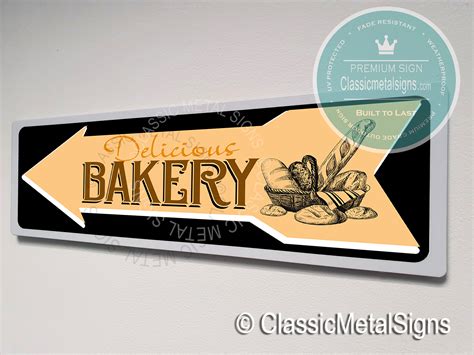 Classic Style Bakery Sign Classic Metal Signs