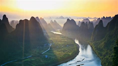 Li River Wonderful Place In China Sunset Landscape Photography Ultra Hd