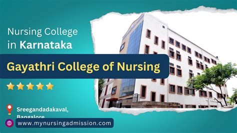 Gayathri College Of Nursing Bangalore Nursing Colleges In Bangalore