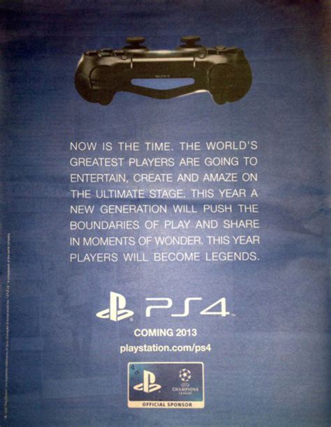 Playstation 4 En Inglaterra En 2013 Según La Publicidad De Sony Zonared