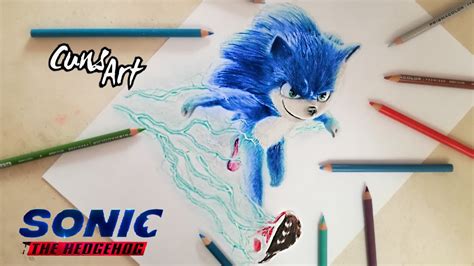 COMO DIBUJAR A SONIC | LA PELICULA | sonic hedgehog | how to draw sonic