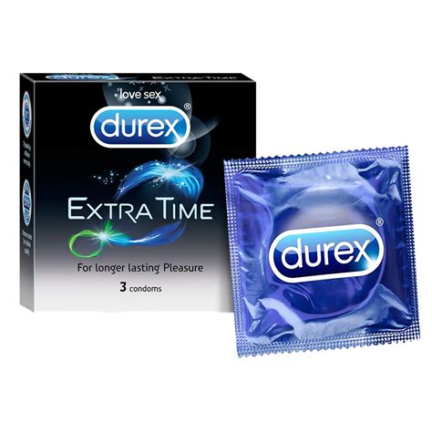 Buy Durex Extra Time Condoms For Men Count Performa Lubricant For Long Lasting Climax