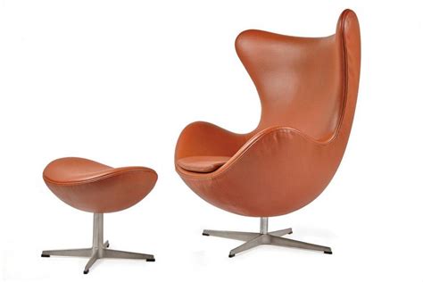 Vintage Arne Jacobsen Egg Chair And Stool Scandinavian Named