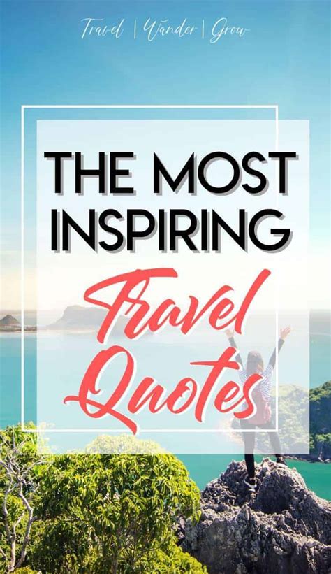 The Best Short Travel Quotes Travelwandergrow