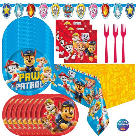 Paw Patrol Birthday Decorations Serves 16 Guests Paw Patrol Party