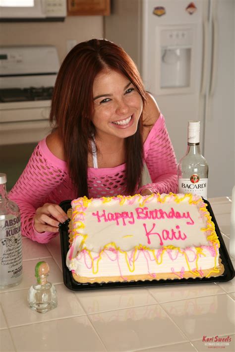 Kari Sweets Birthday Cake Wet And Messy She Strips