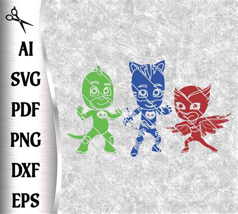 Download Pj Mask Svg Free Background Free Svg Files Silhouette And