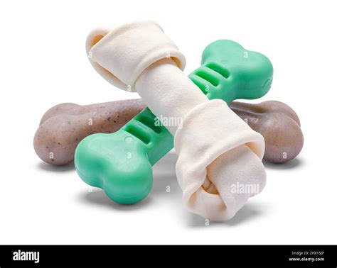 Pile Of Various Dog Bones Cut Out On White Stock Photo Alamy